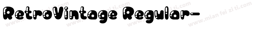 RetroVintage Regular字体转换